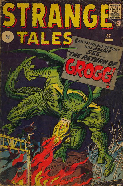 Cover for Strange Tales (Marvel, 1951 series) #87 [British]