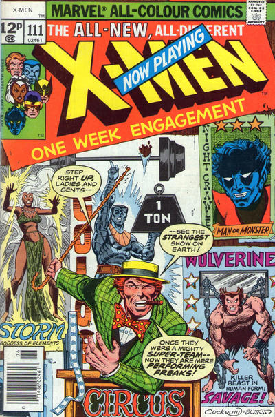 Cover for The X-Men (Marvel, 1963 series) #111 [British]