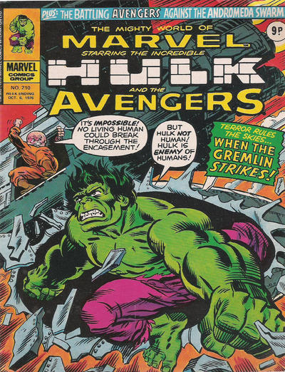 Cover for The Mighty World of Marvel (Marvel UK, 1972 series) #210