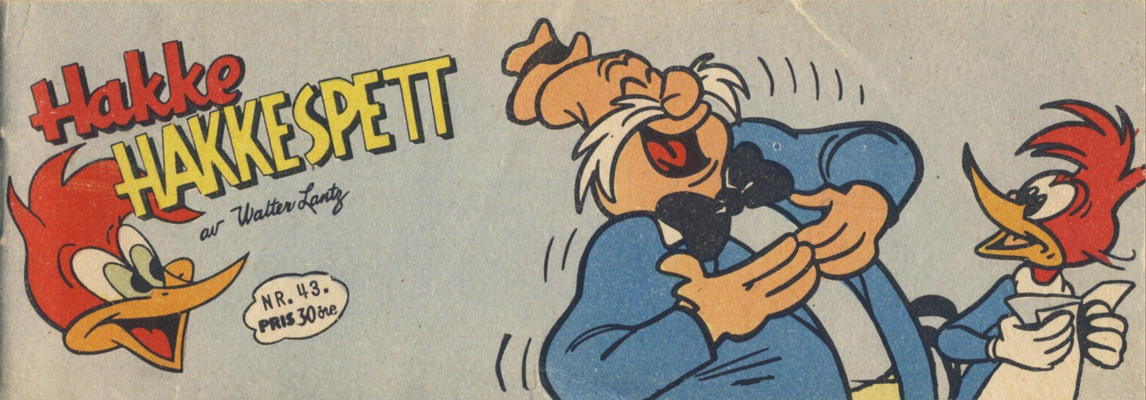 Cover for Hakke Hakkespett (Serieforlaget / Se-Bladene / Stabenfeldt, 1957 series) #43/1958