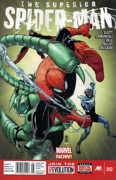 Cover for Superior Spider-Man (Marvel, 2013 series) #12 [Newsstand]