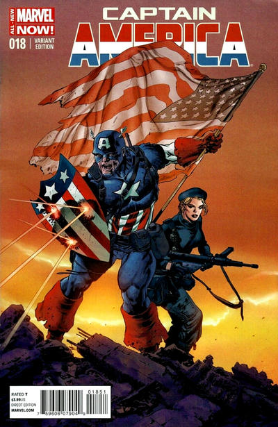 Cover for Captain America (Marvel, 2013 series) #18 [Mike Perkins Variant]
