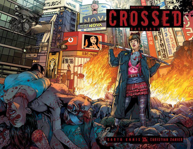 Cover for Crossed Badlands (Avatar Press, 2012 series) #52 [Wraparound Variant Cover by Christian Zanier]