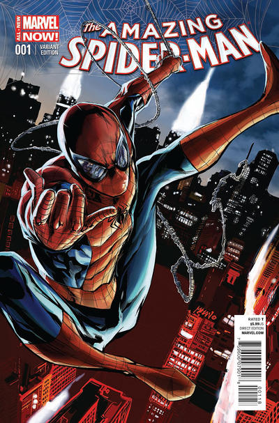 Cover for The Amazing Spider-Man (Marvel, 2014 series) #1 [Variant Edition - Pop Mhan Cover]