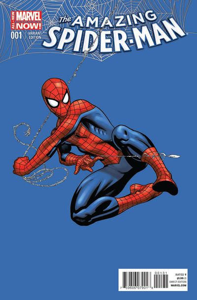 Cover for The Amazing Spider-Man (Marvel, 2014 series) #1 [Variant Edition - Ed McGuinness Cover]