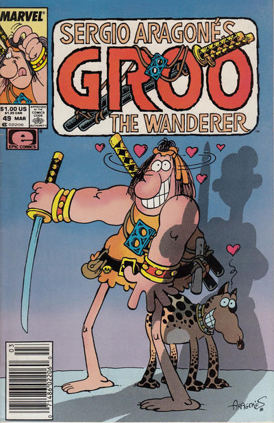 Cover for Sergio Aragonés Groo the Wanderer (Marvel, 1985 series) #49 [Newsstand]