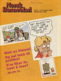 Cover Thumbnail for Norsk Barneblad; Norsk Barneblad med Juletre (Norsk Barneblad, 1891 series) #21/2000