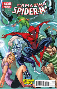 Cover Thumbnail for The Amazing Spider-Man (Marvel, 2014 series) #1.1 [Variant Edition - Midtown Comics Exclusive! - J. Scott Campbell Connecting Cover]