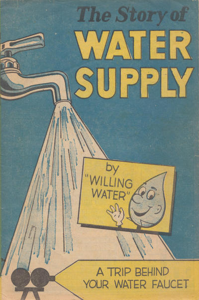 Cover for The Story of Water Supply (American Water Works Association, 1954 series) #[nn] [1954 Edition - Yellow Box Background]