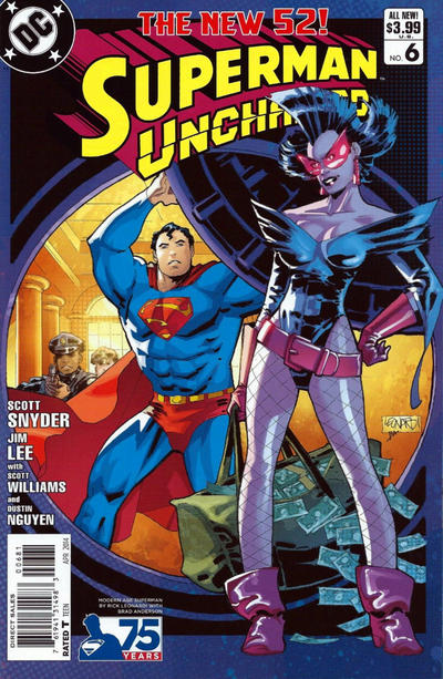 Cover for Superman Unchained (DC, 2013 series) #6 [Rick Leonardi Modern Age Cover]