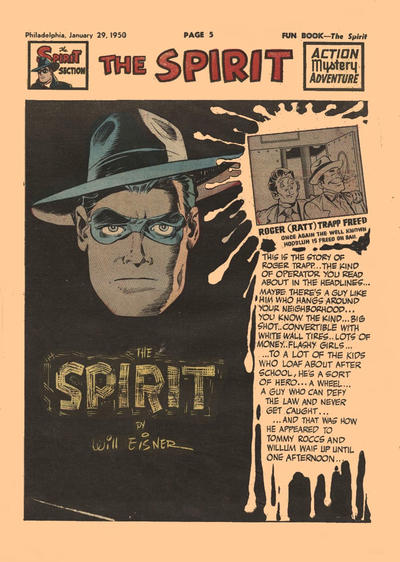 Cover for The Spirit (Register and Tribune Syndicate, 1940 series) #1/29/1950