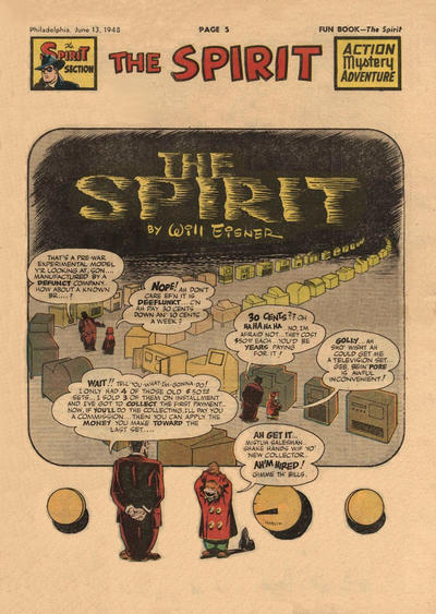 Cover for The Spirit (Register and Tribune Syndicate, 1940 series) #6/13/1948
