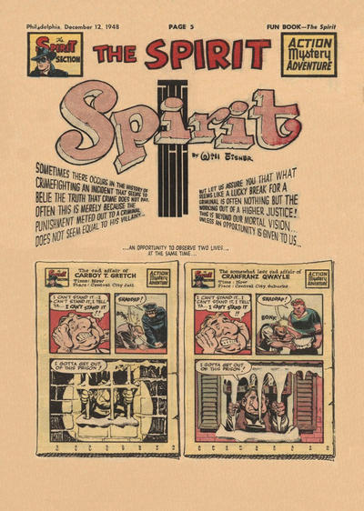Cover for The Spirit (Register and Tribune Syndicate, 1940 series) #12/12/1948