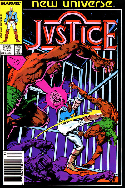 Cover for Justice (Marvel, 1986 series) #2 [Newsstand]