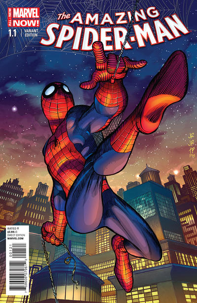 Cover for The Amazing Spider-Man (Marvel, 2014 series) #1.1 [Variant Edition - John Romita Jr. Cover]
