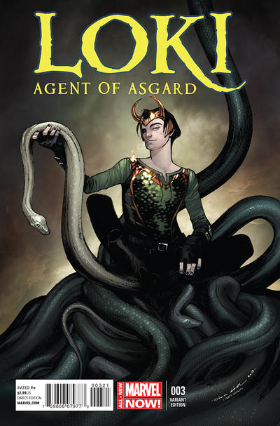 Cover for Loki: Agent of Asgard (Marvel, 2014 series) #3 [Olivier Coipel Variant]