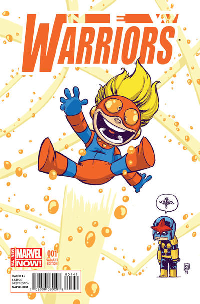 Cover for New Warriors (Marvel, 2014 series) #1 [Skottie Young Variant]