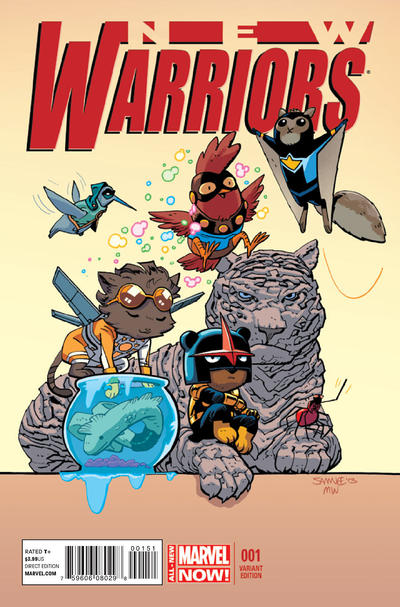 Cover for New Warriors (Marvel, 2014 series) #1 [Chris Samnee Funny Animal Variant]