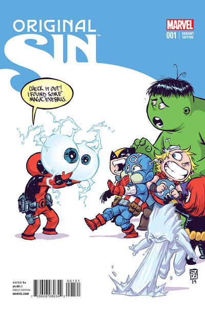 Cover for Original Sin (Marvel, 2014 series) #1 [Skottie Young Marvel Babies Variant]