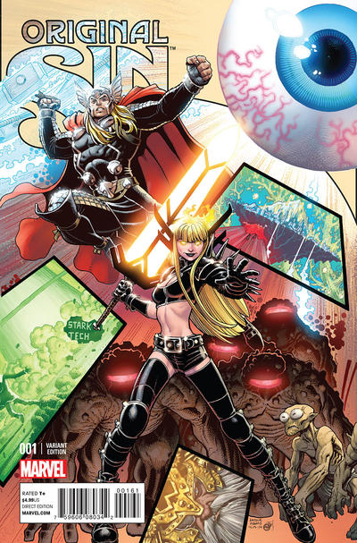 Cover for Original Sin (Marvel, 2014 series) #1 [Arthur Adams Interlocking Battle Variant]