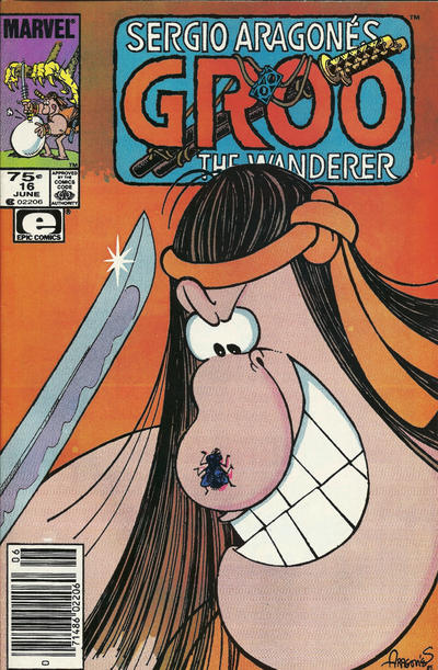 Cover for Sergio Aragonés Groo the Wanderer (Marvel, 1985 series) #16 [Newsstand]