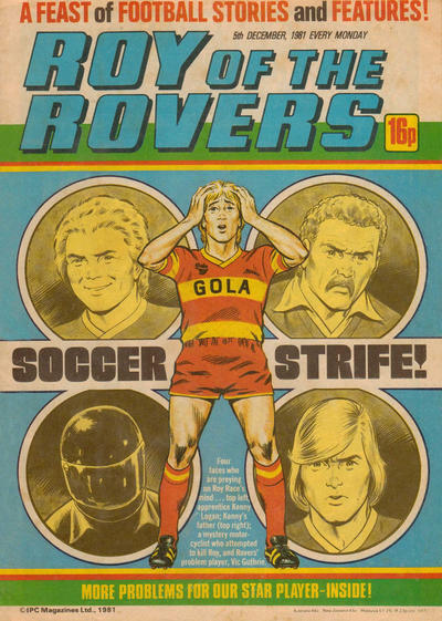 Cover for Roy of the Rovers (IPC, 1976 series) #5 December 1981 [264]