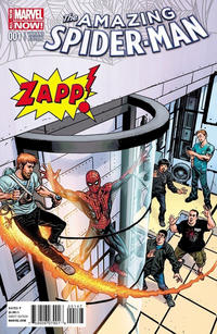 Cover Thumbnail for The Amazing Spider-Man (Marvel, 2014 series) #1 [Variant Edition - Zapp! Comics Exclusive - Luke Ross Cover]