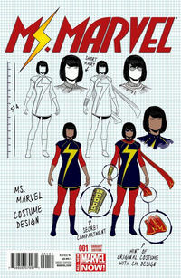 Cover Thumbnail for Ms. Marvel (Marvel, 2014 series) #1 [Jamie McKelvie Design Variant]