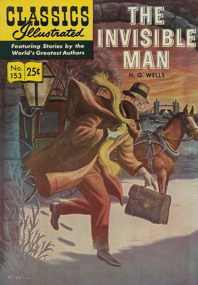 Cover for Classics Illustrated (Gilberton, 1947 series) #153 - The Invisible Man [HRN 169]