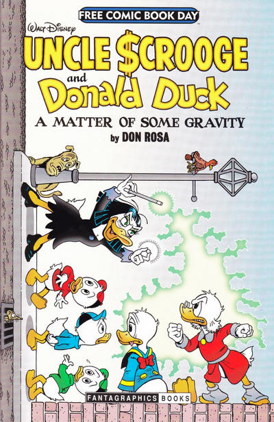 Cover for Walt Disney Uncle Scrooge and Donald Duck: "A Matter of Some Gravity" (Free Comic Book Day 2014) (Fantagraphics, 2014 series) [Horizontal Cover]