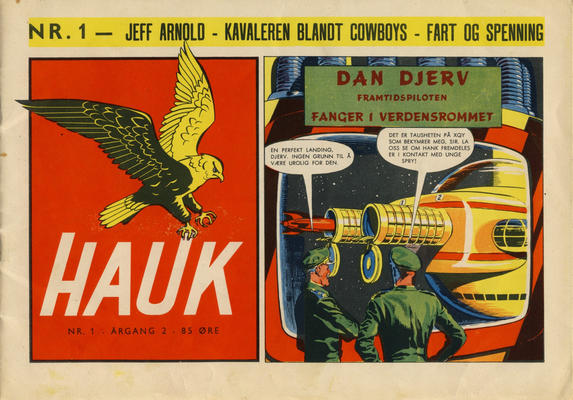 Cover for Hauk (Serieforlaget / Se-Bladene / Stabenfeldt, 1955 series) #1/1956
