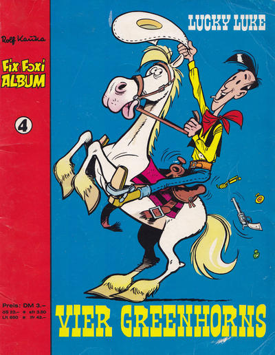Cover for Fix und Foxi Album (Gevacur, 1971 series) #4 - Lucky Luke - Vier Greenhorns