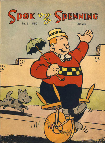 Cover for Spøk og Spenning (Oddvar Larsen; Odvar Lamer, 1950 series) #9/1950