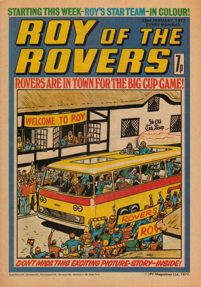 Cover for Roy of the Rovers (IPC, 1976 series) #22 January 1977 [18]