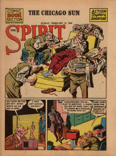 Cover for The Spirit (Register and Tribune Syndicate, 1940 series) #2/11/1945 [Actual dated issue]