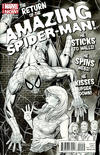 Cover for The Amazing Spider-Man (Marvel, 2014 series) #1 [Variant Edition - Disposable Heroes Exclusive - Dale Keown B&W Cover]