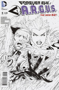 Cover Thumbnail for Forever Evil: A.R.G.U.S. (DC, 2013 series) #5 [Jeremy Roberts Black & White Cover]