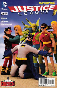 Cover Thumbnail for Justice League (DC, 2011 series) #29 [Robot Chicken Cover]