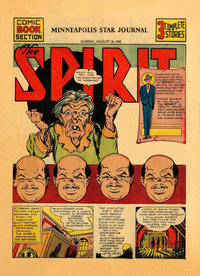 Cover Thumbnail for The Spirit (Register and Tribune Syndicate, 1940 series) #8/18/1940 [Minneapolis Star Journal edition]