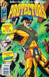 Cover Thumbnail for Protectors (Malibu, 1992 series) #3 [Newsstand]
