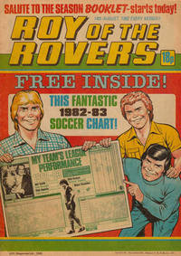 Cover Thumbnail for Roy of the Rovers (IPC, 1976 series) #14 August 1982 [300]