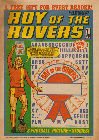 Cover for Roy of the Rovers (IPC, 1976 series) #2 October 1976 [2]