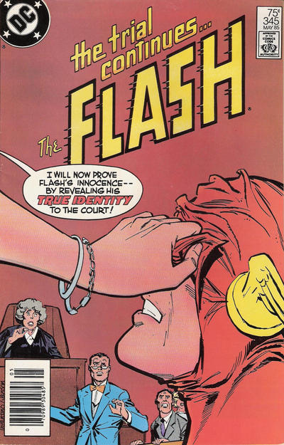 Cover for The Flash (DC, 1959 series) #345 [Newsstand]