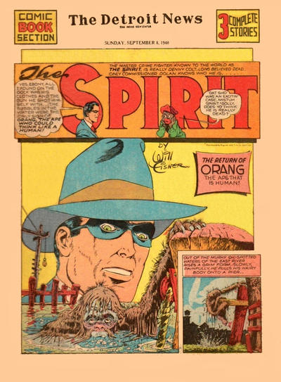 Cover for The Spirit (Register and Tribune Syndicate, 1940 series) #9/8/1940 [Detroit News edition]