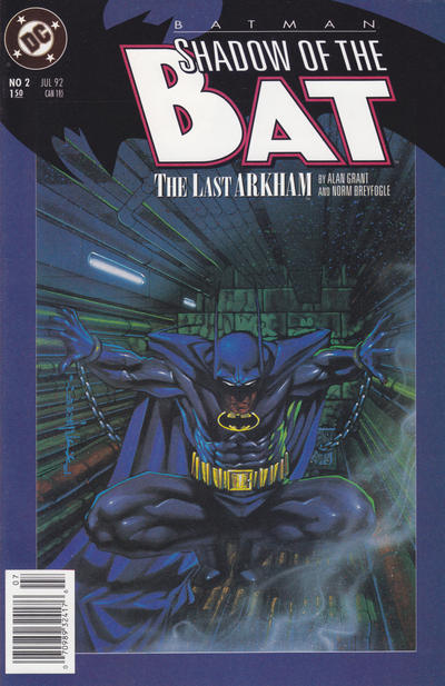 Cover for Batman: Shadow of the Bat (DC, 1992 series) #2 [Newsstand]