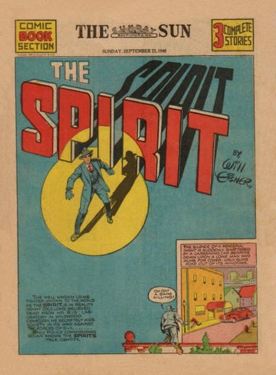Cover for The Spirit (Register and Tribune Syndicate, 1940 series) #9/22/1940 [Baltimore Sun edition]
