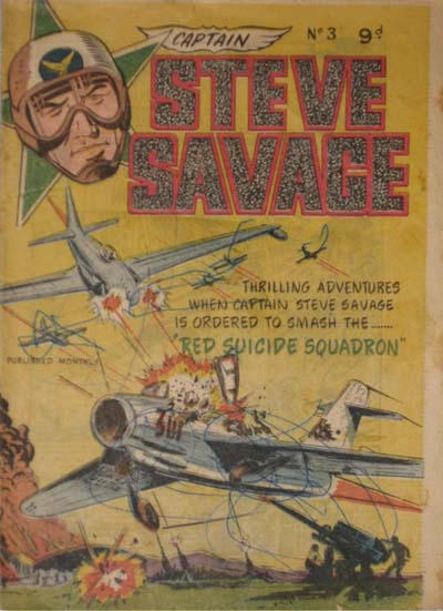 Cover for Captain Steve Savage (Frew Publications, 1955 ? series) #3