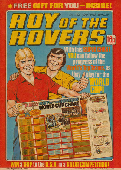 Cover for Roy of the Rovers (IPC, 1976 series) #5 June 1982 [290]