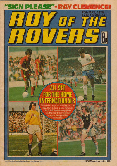 Cover for Roy of the Rovers (IPC, 1976 series) #20 May 1978 [87]