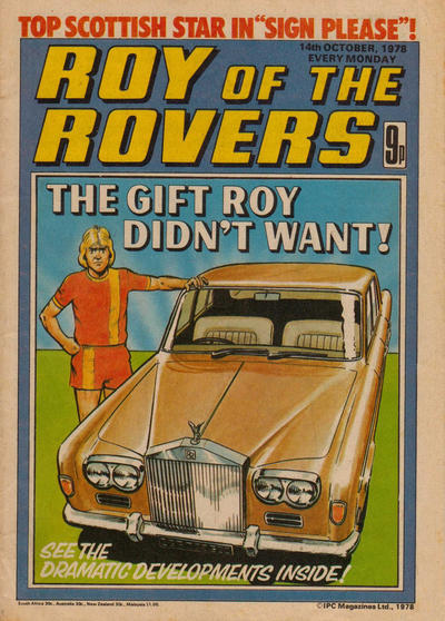 Cover for Roy of the Rovers (IPC, 1976 series) #14 October 1978 [108]